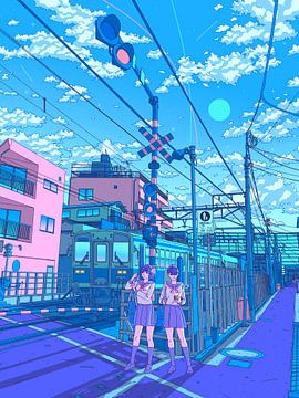 Tokyo Railway Crossing