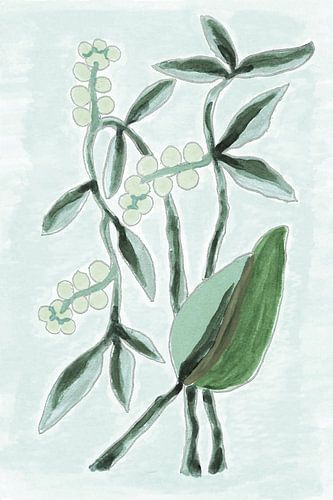 Green Botanical Watercolor