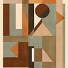Retro-Erdtöne und geometrische Muster von Georgia Chagas