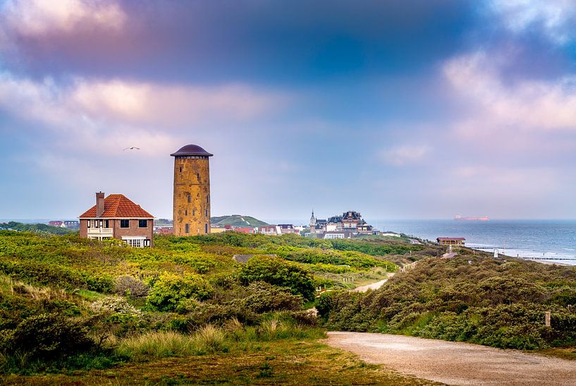 Domburg from the dunes by Danny Bastiaanse