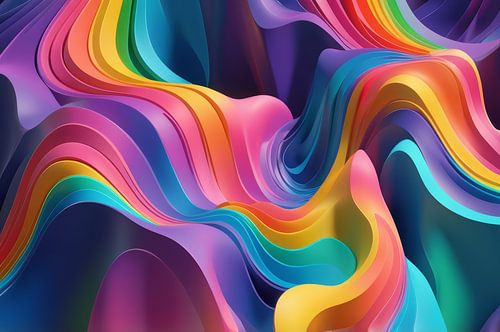 abstract background aurora rainbow