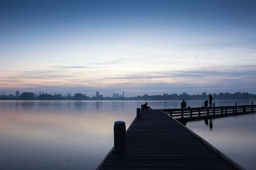 Sonnenuntergang im Kralingse Plas