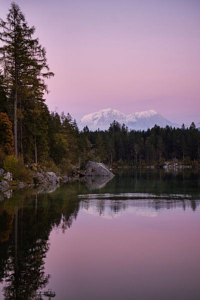 Hintersee in Ramsau zur blauen Stunde von AC Fotografin