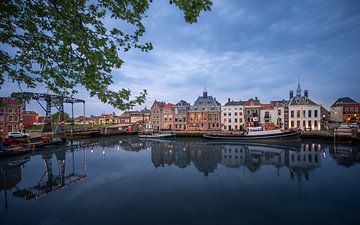 Maassluis with tugboat by Michiel Buijse
