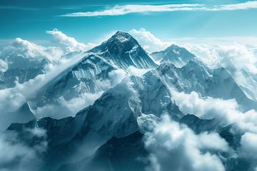 Sublieme Mount Everest van fernlichtsicht