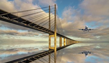 Bridge over sea by Robert Stienstra