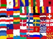 European flags waving by Frans Blok - photos, art and other wall decoration thumbnail