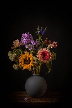 Old bouquet was just about... by Peter Abbes