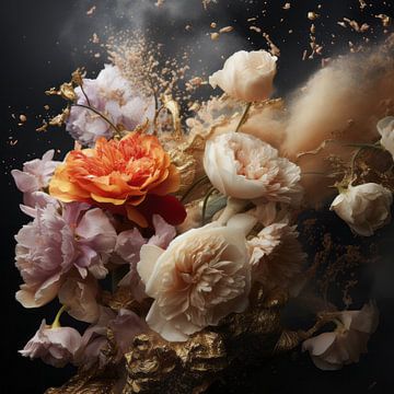 Blumenexplosion in Pastellfarben von Studio Allee