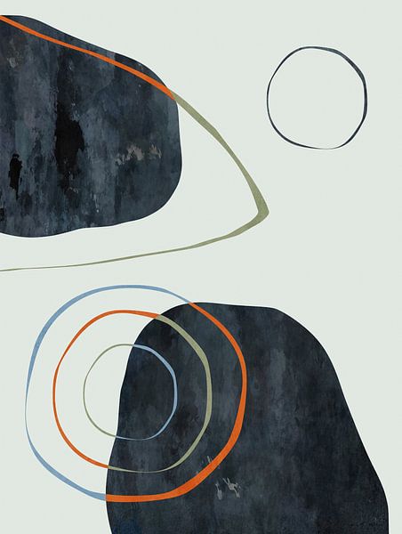 Abstracte Blauwe Visie van Georgia Chagas