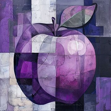 Purple Crunch van Blikvanger Schilderijen