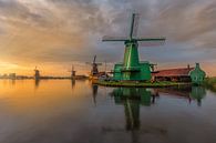 Glorious sunset by the Zaanse Schans van Costas Ganasos thumbnail