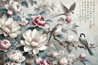 Gentle nature: flowers and birds in harmony by artefacti thumbnail