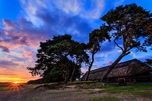 Ginkelse Heide Zonsondergang 3 sur Joram Janssen