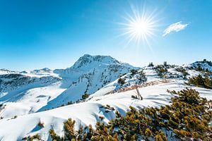 Vue hivernale sur le Gaishorn sur Leo Schindzielorz