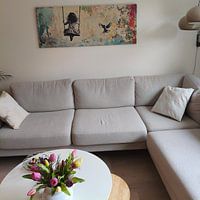 Klantfoto: Vrijheid en Vogel van Blikvanger Schilderijen, op canvas