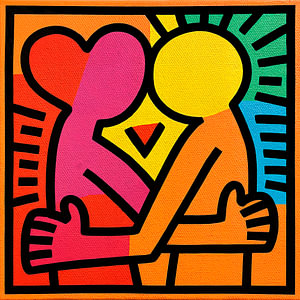 LOVE – inspiriert von Keith Haring