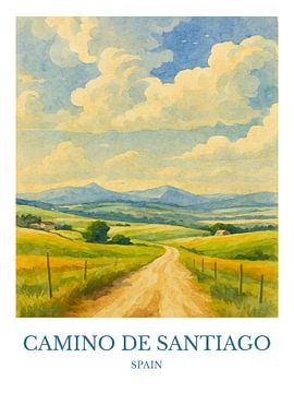 "Landschaftlicher Jakobsweg Druck"