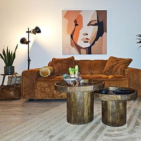 Customer photo: Abstract face by Bianca ter Riet, on ArtFrame