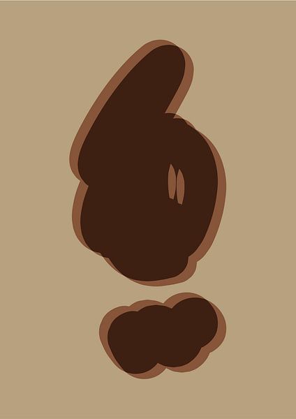 Bold - abstracte vormen in aardse tinten van Daan Bakker