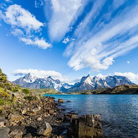 Torres Del Paine from Pehoe Lake hosteria Chile sur Alex van Doorn