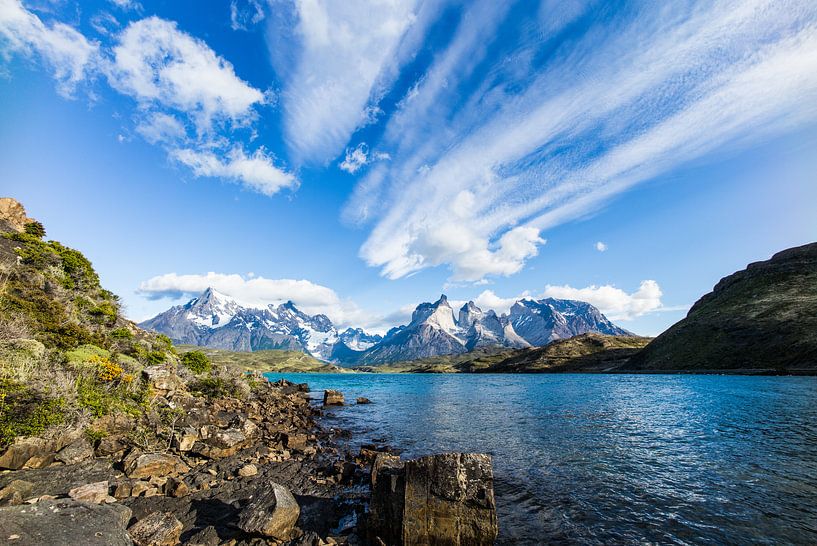 Torres Del Paine from Pehoe Lake hosteria Chile by Alex van Doorn