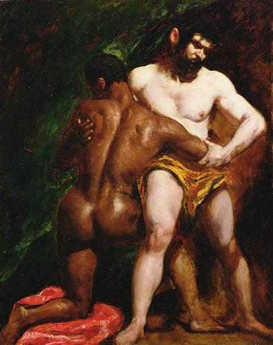 William Etty – The Wrestlers, 1835