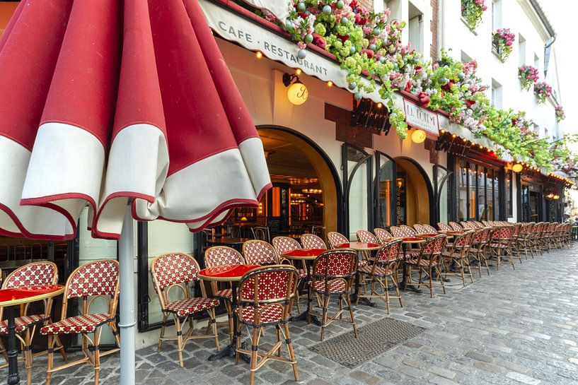 Restaurant, Montmartre, Parijs van Walter G. Allgöwer