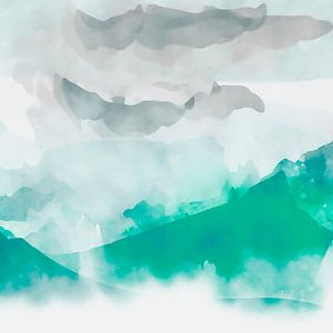 Japanische Gebirgslandschaft VII