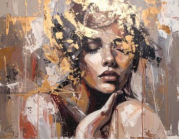 Schönheit in Gold und Taupe