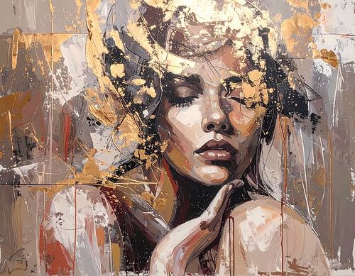 La beauté en or et en taupe