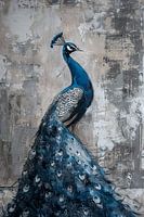 Blue peacock