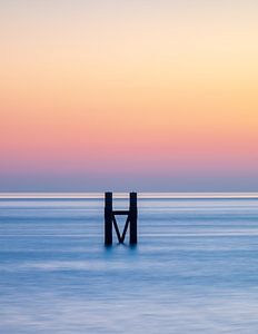 Struktur in der Nordsee bei Westkapelle.