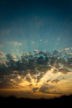 Sunset above the North Sea