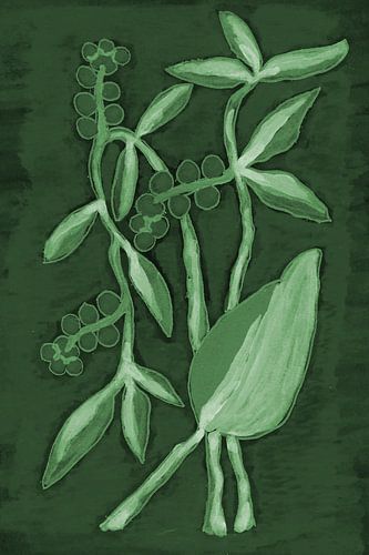 Botanische tinten groen