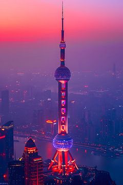 Shanghai Skyline by Skyfall