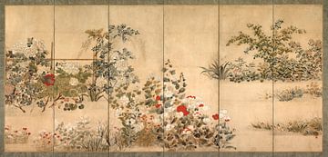 Kitagawa Sōsetsu.Fleurs des quatre saisons 