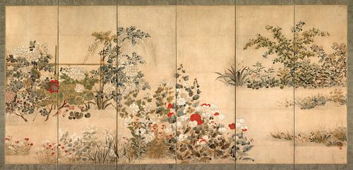 Kitagawa Sōsetsu. Blumen der vier Jahreszeiten