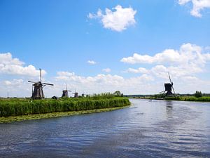 Les moulins de Kinderdijk aux Pays-Bas