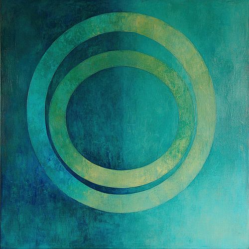 Cercles verts superposés