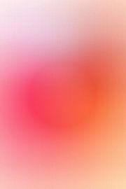 Retro 70er Jahre Neon Kunst. Abstrakter Farbverlauf in zartem Rosa und Orange von Dina Dankers