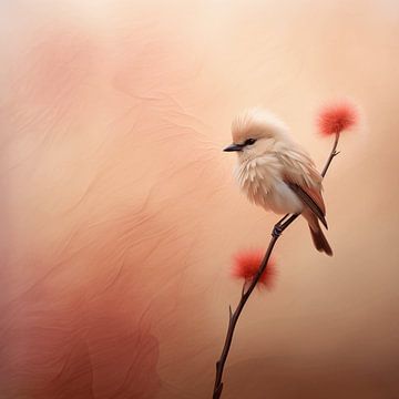 Peachy Bird Serenade von Karina Brouwer