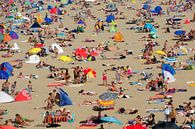 Überfüllter Strand von Scheveningen von Merijn van der Vliet Miniaturansicht