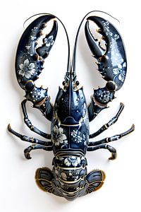 Lobster Luxe - Dark Dellfts Blue style