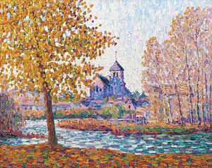 Francis Picabia - Die Kirche von Montigny, Herbsteffekt (1908)