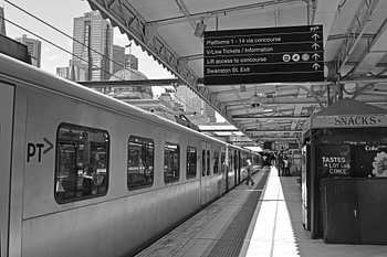 Trein bij Flinders