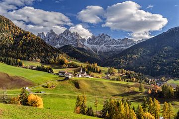 Automne dans le Villnößtal Tyrol du Sud sur Achim Thomae Photography