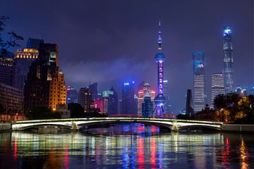 Shanghai skyline (china) by Michael Bollen