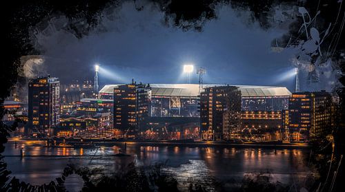 Feijenoord ART Rotterdam Stadion &quot;De Kuip&quot; Luchtfoto