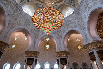 Interieur van de Sheikh Zayed-moskee van Rene Siebring